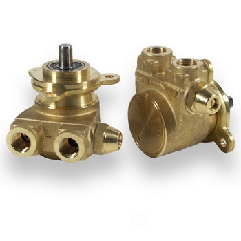 Drehschieberpumpe Messing mit Flansch