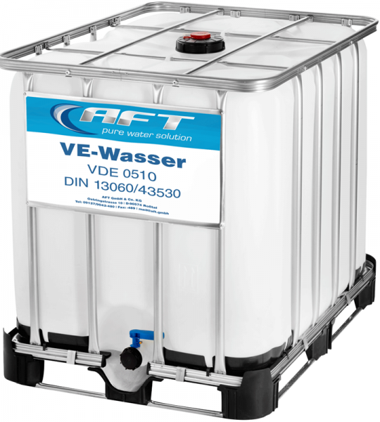 Heizungswasser 1000 Liter im IBC - Neubefüllung
