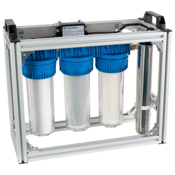 UV-Entkeimungsstation mit Partikelfiltersystem
